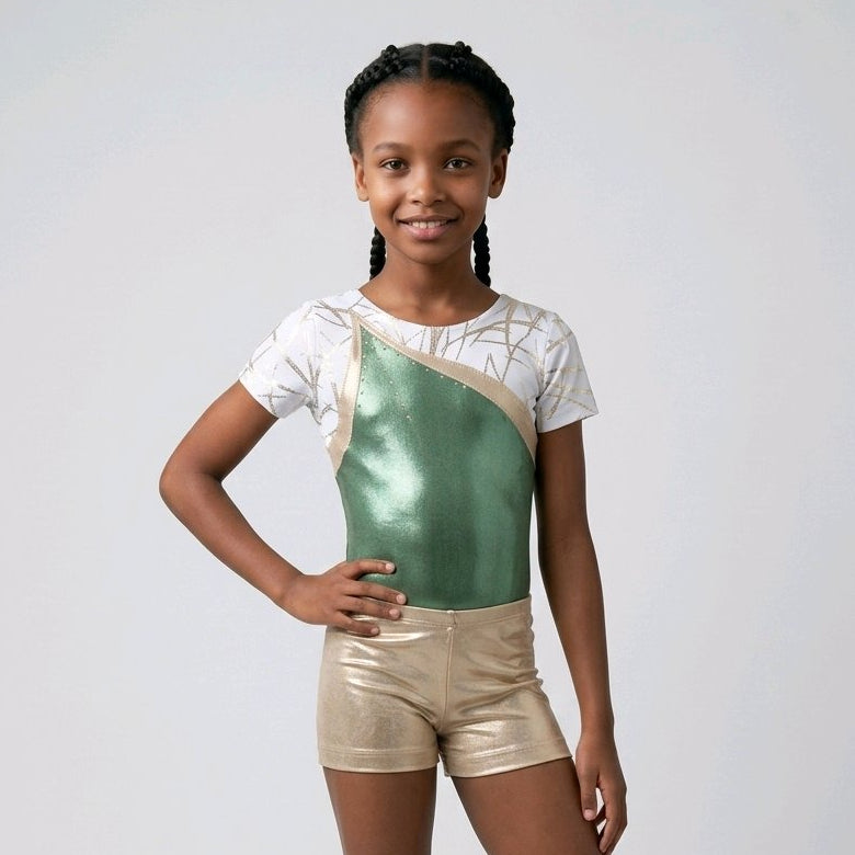 Turndress "Elena" & Short, grün/gold – Swiss Made | Bronner Design