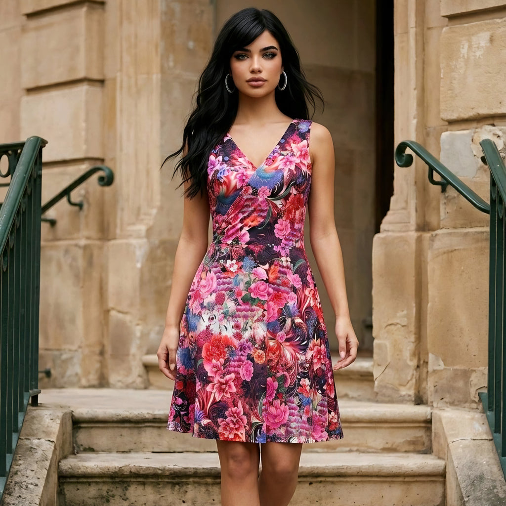 Damenkleid Pink – Limited Edition | Viskosejersey, handgefertigt