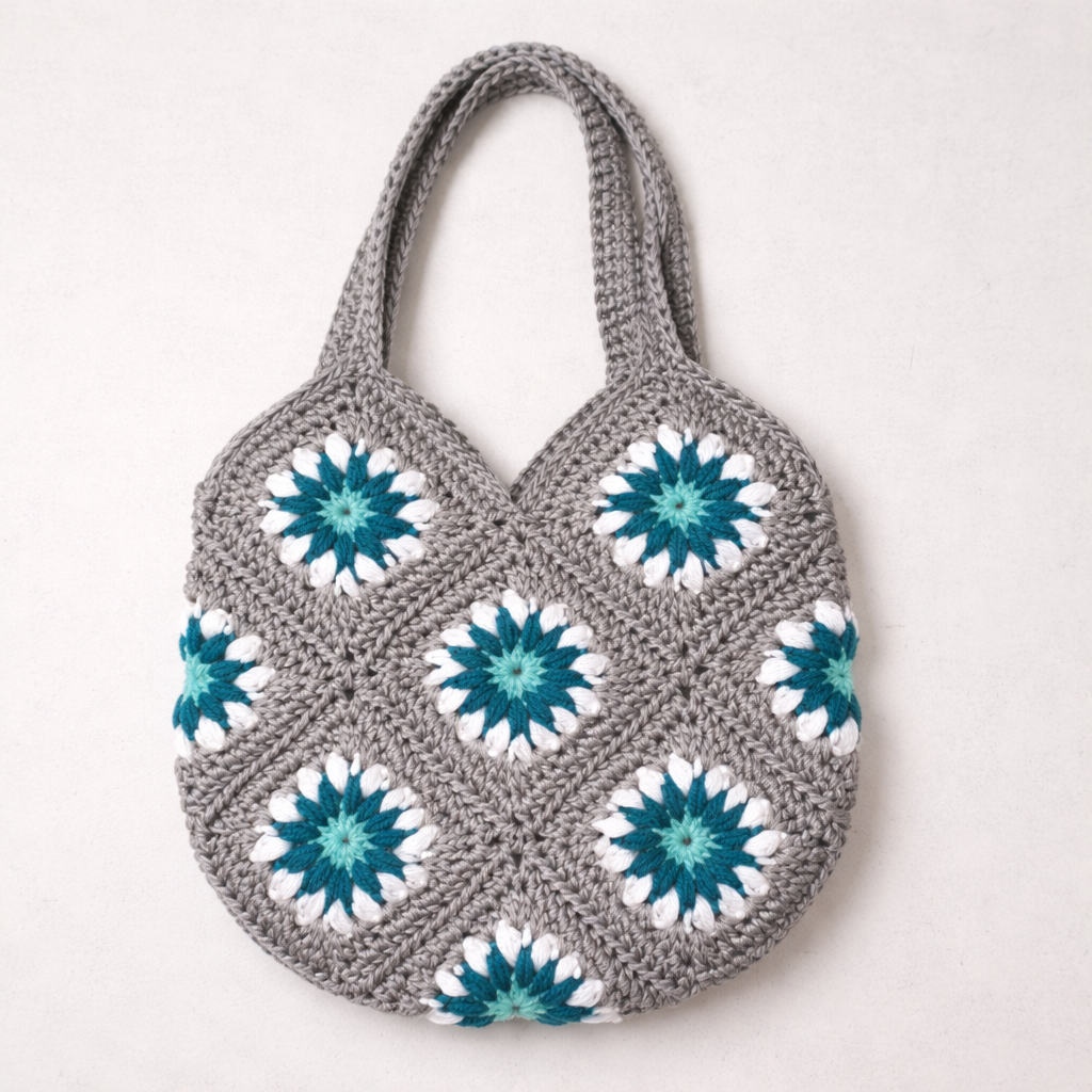 Handgefertigte Kindertasche – Granny Square Design