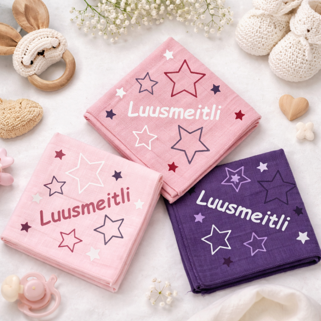 Nuscheli Luusmeitli – Kuscheliges Schnuffeltuch aus Baumwolle