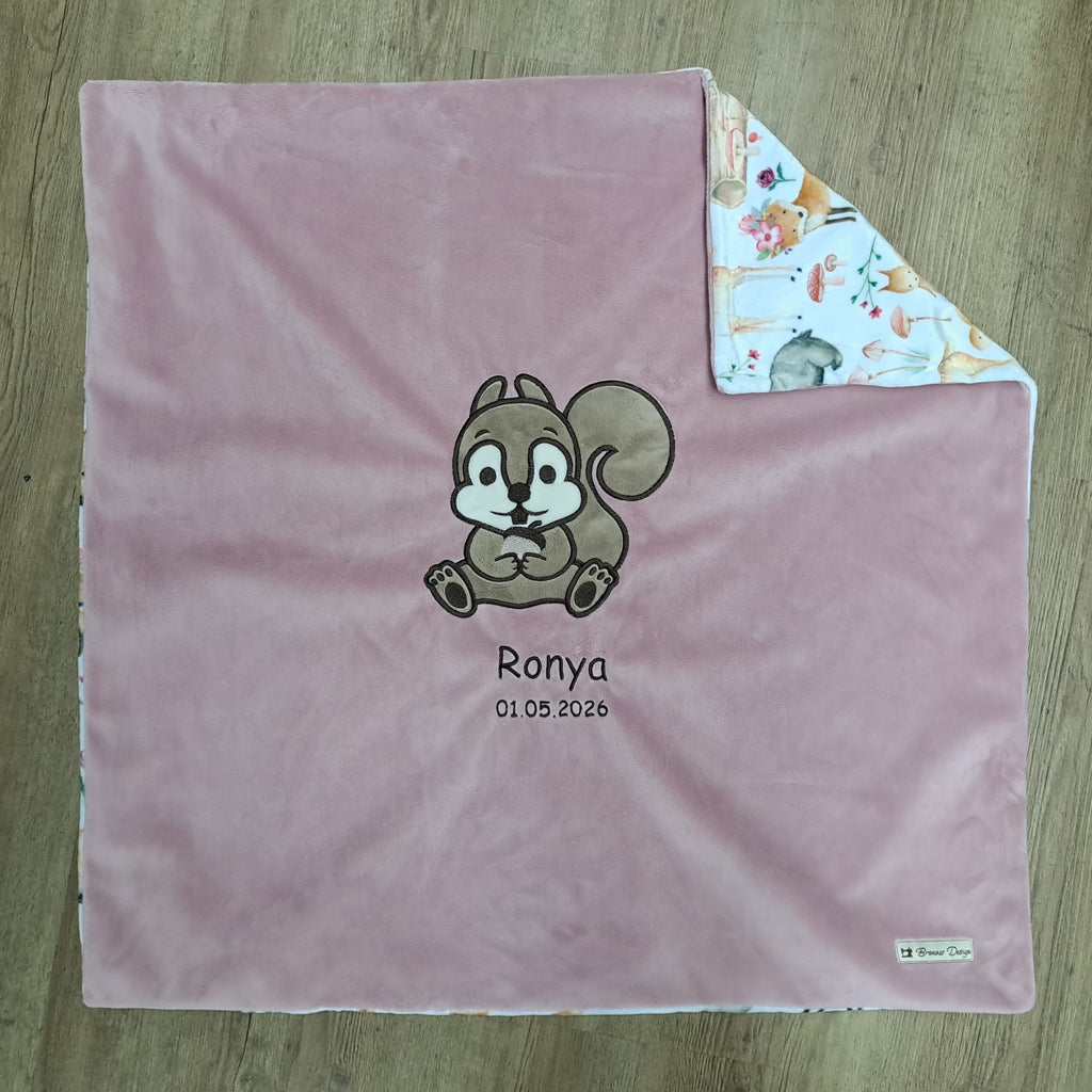 Babykuscheldecke Eichhörnchen, diverse Farben