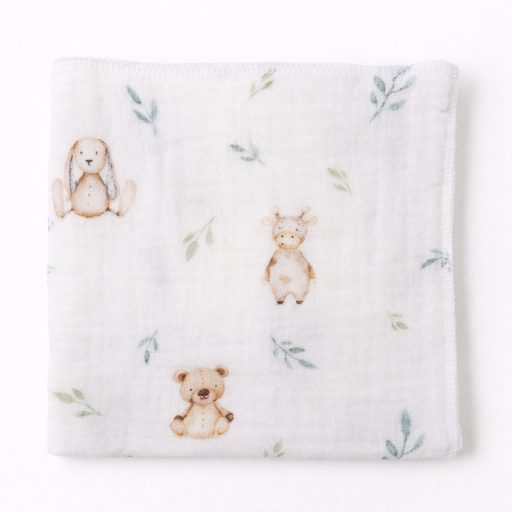 Nuscheli bedruckt – Swiss Made, 100% Baumwolle