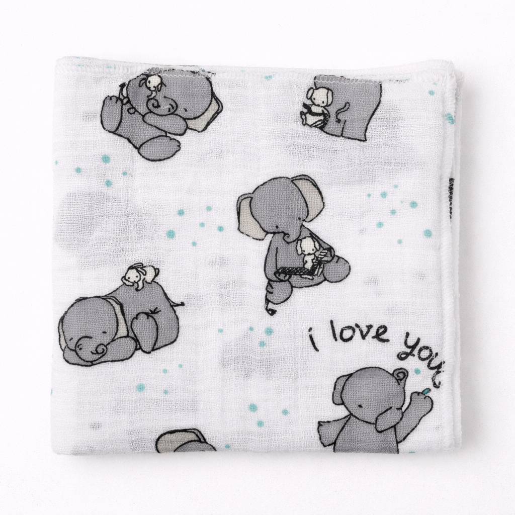 Nuscheli bedruckt – Swiss Made, 100% Baumwolle