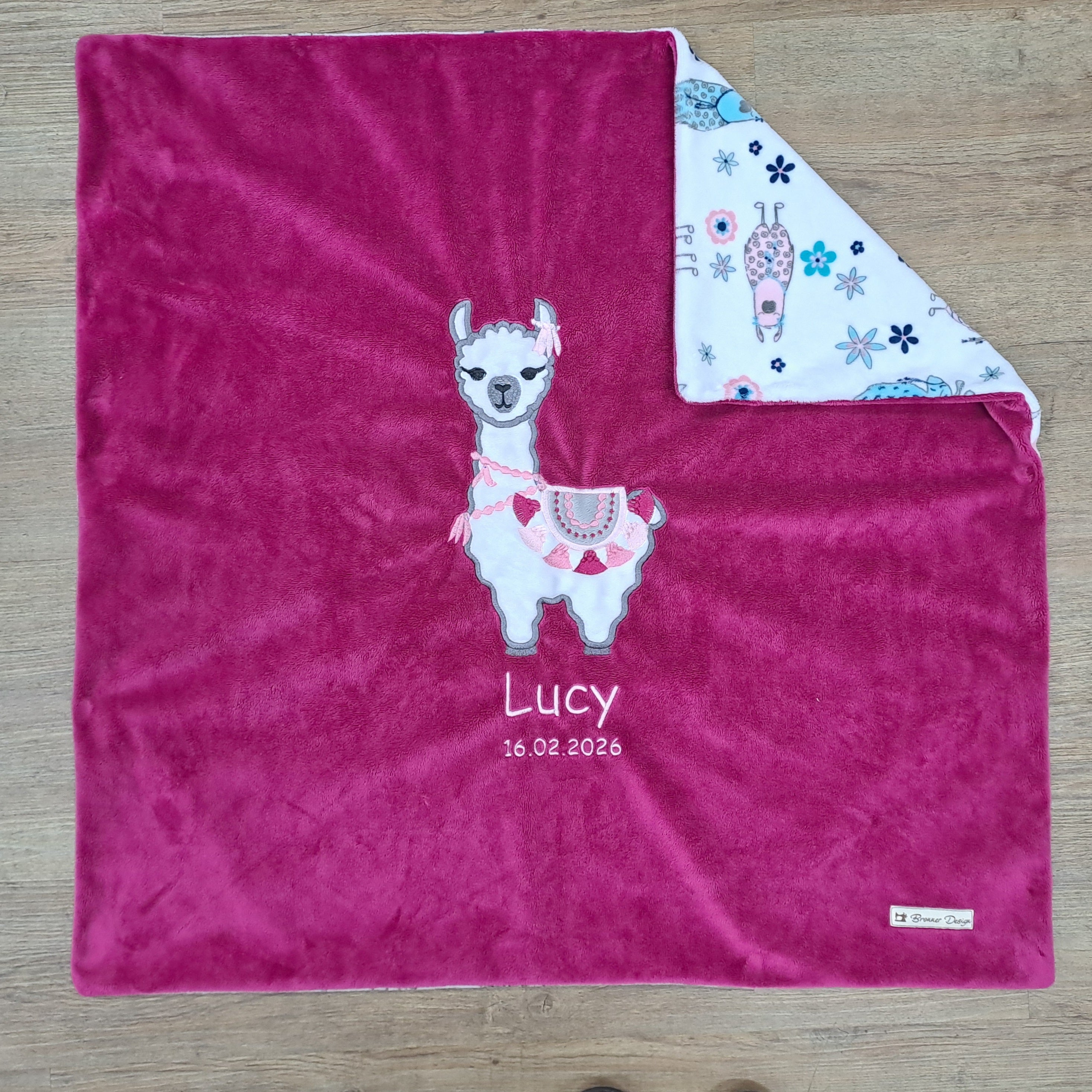 Babykuscheldecke Lama, diverse Farben
