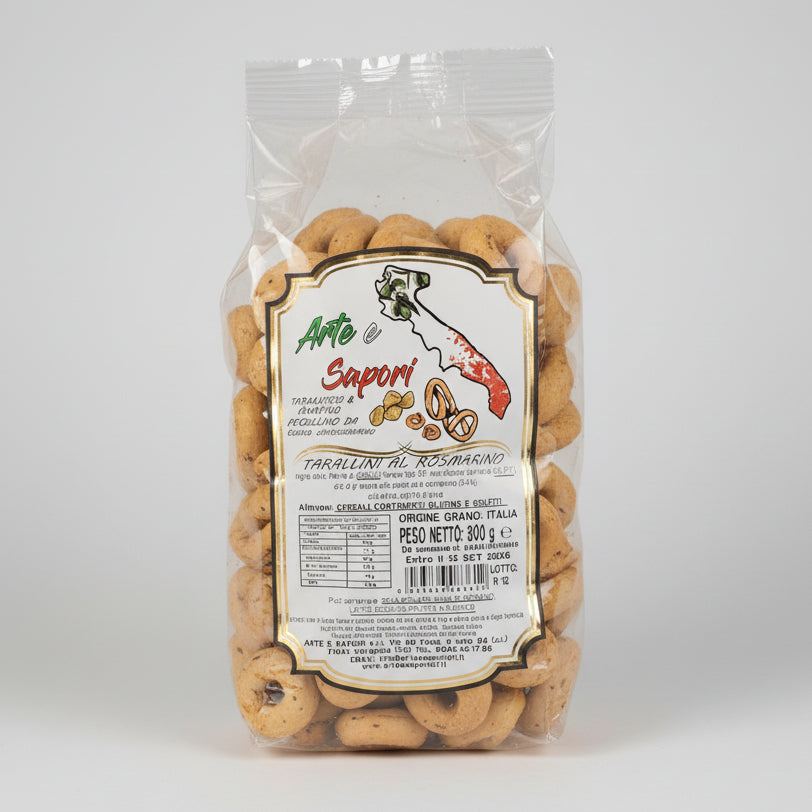 Tarallini al Rosmarino – Arte e Sapori 300g
