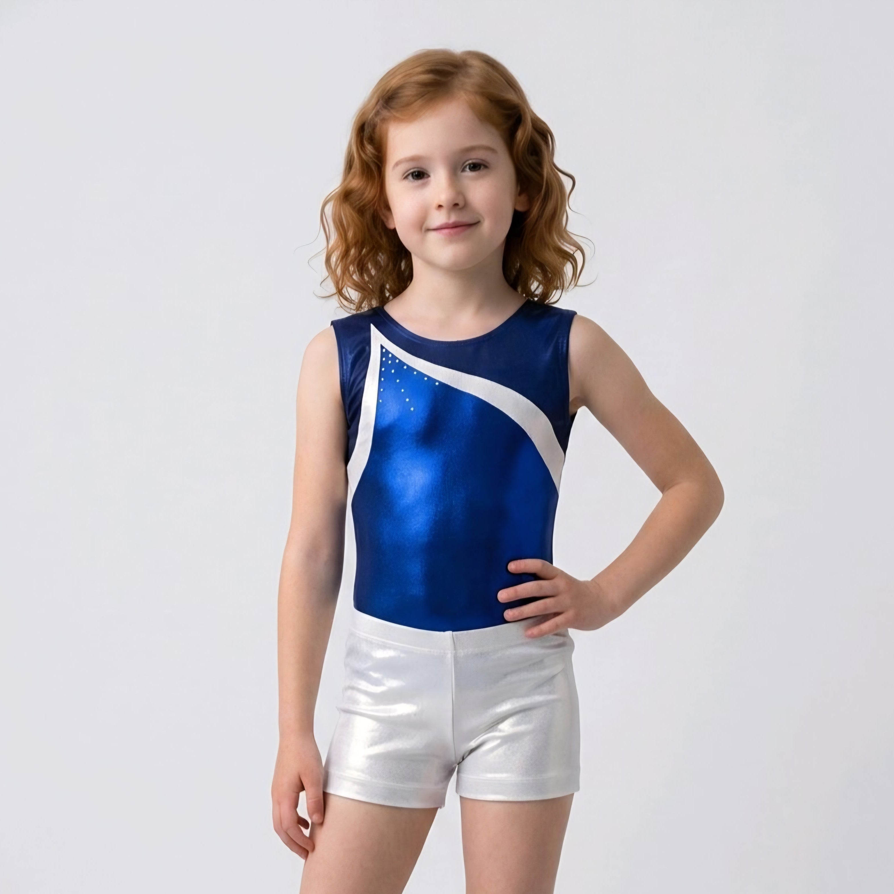 Turndress "Elena" & Short, blau/gold – Swiss Made | Bronner Design